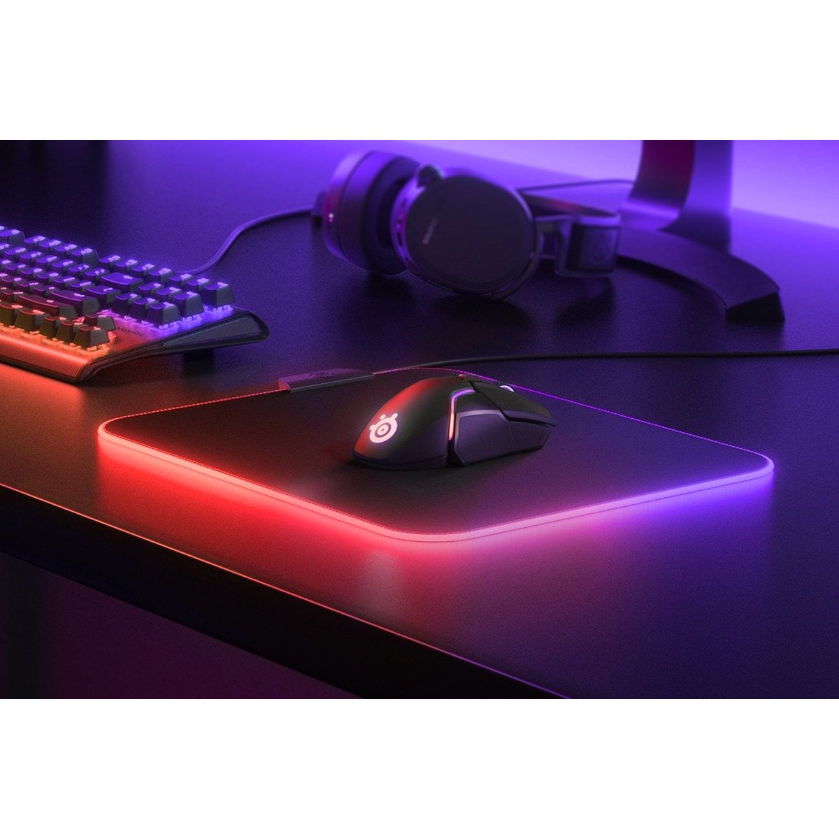 SteelSeries QCK Prism RGB Micro Woven Cloth Mousepad