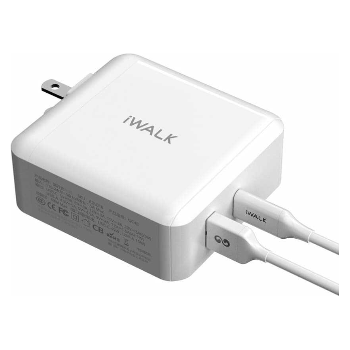 iWalk 60w Travel Charger (UK/EU/US)