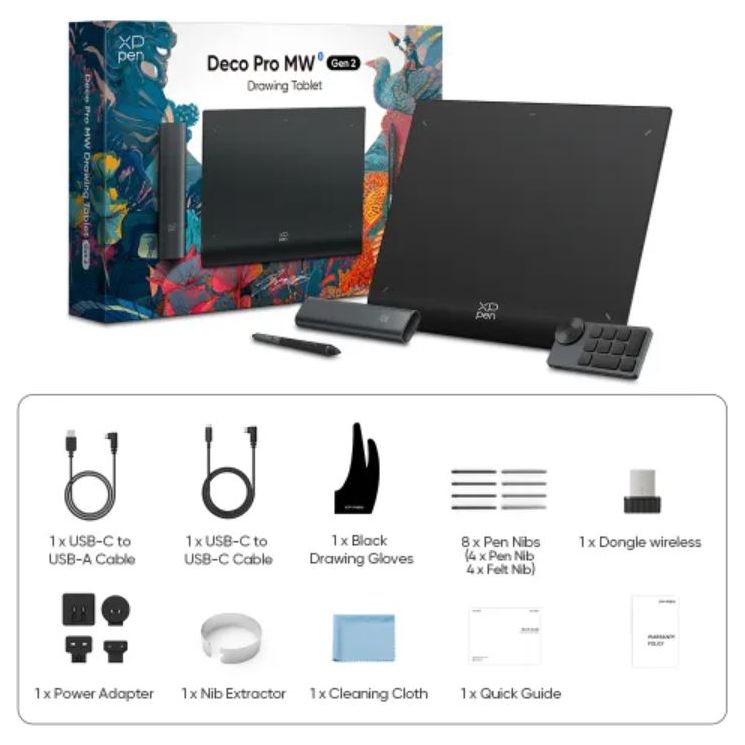 XP Pen Deco Pro 2nd Gen Wireless Drawing Tablet