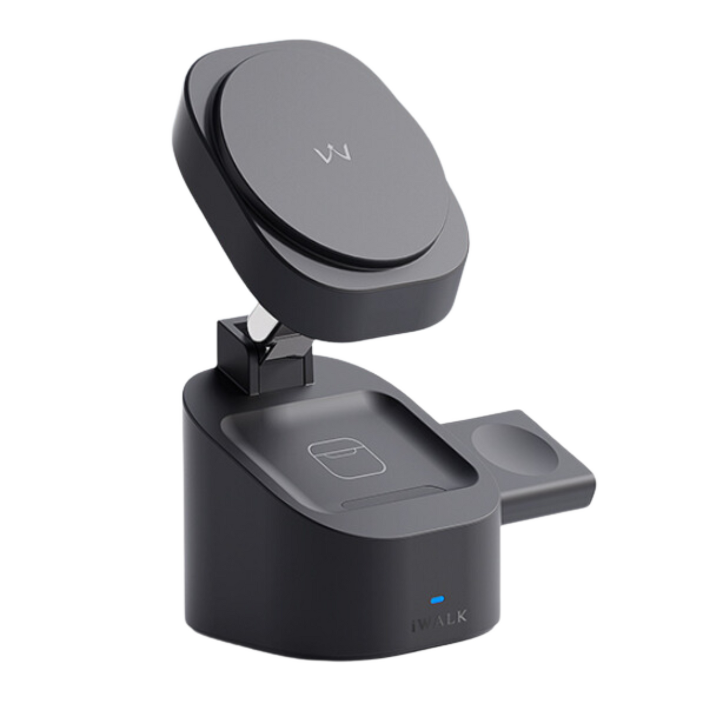 iWalk StandMe Power 3-in-1 Wireless Charger Black for iPhone/Watch/AirPods