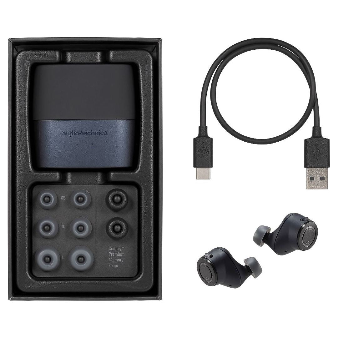 Audio Technica ATH-ANC300TW Wireless Noise Cancellation Earbuds