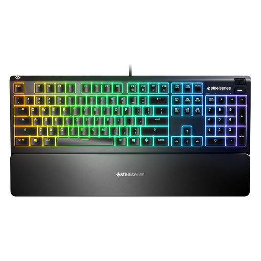 SteelSeries Apex 3 Water Resistant Whisper Quiet Gaming Keyboard