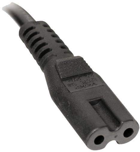 Power Cable 3 pin UK to IEC320 C7 Figure 8 50cm