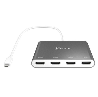 J5Create JCA366 USB-C to 4-Port HDMI Multi-Monitor Adapter