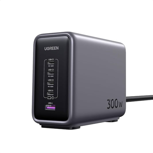 Ugreen Nexode 300w USB C GaN Charger 5 ports