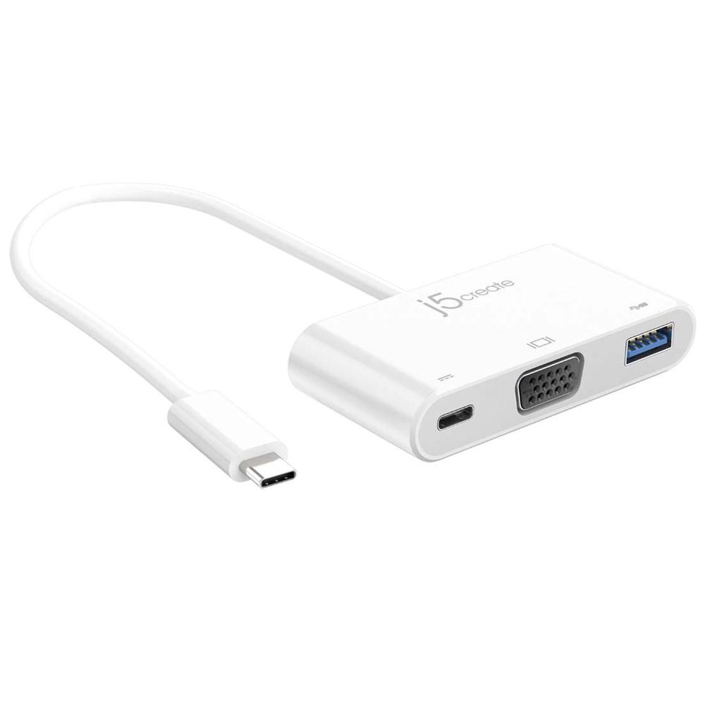 J5create JCA378 USB-C to VGA & USB 3.0 with Power Delivery