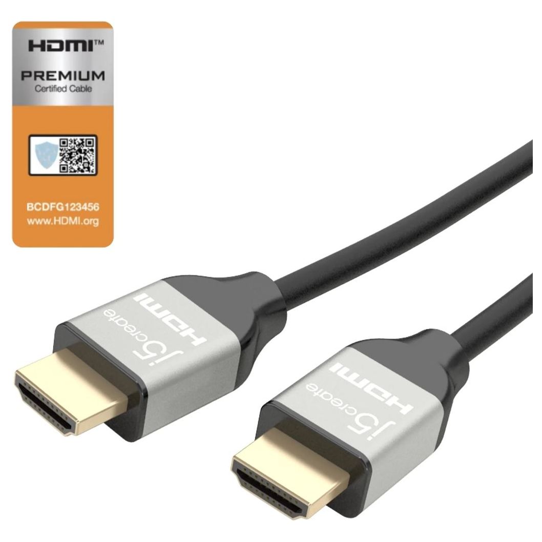 J5Create JDC52 Premium High Speed HDMI Cable with Ethernet 2m