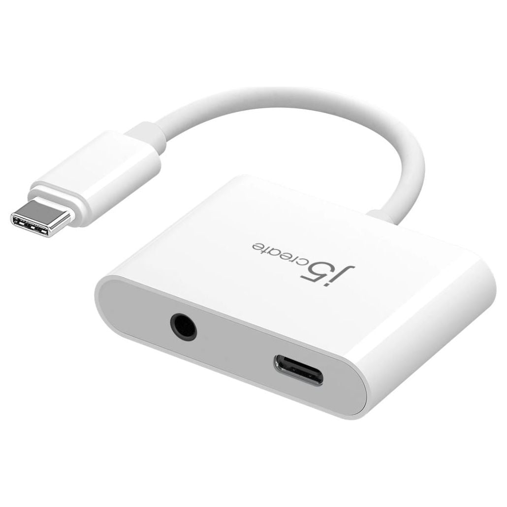 J5Create JCA122 USB-C to 3.5mm Audio Adapter with Power Delivery