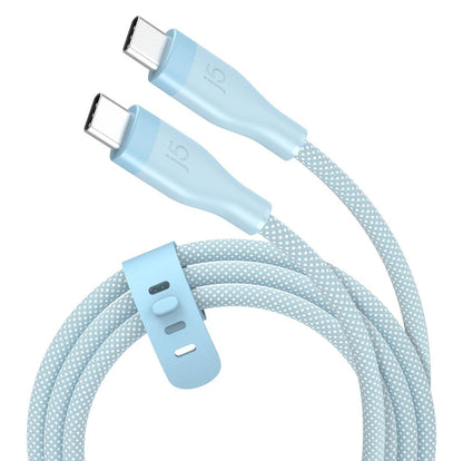 J5Create JUCX18L18 USB-C 60W Ultra-Soft Double Braided Fast Charging Cable 1.8m