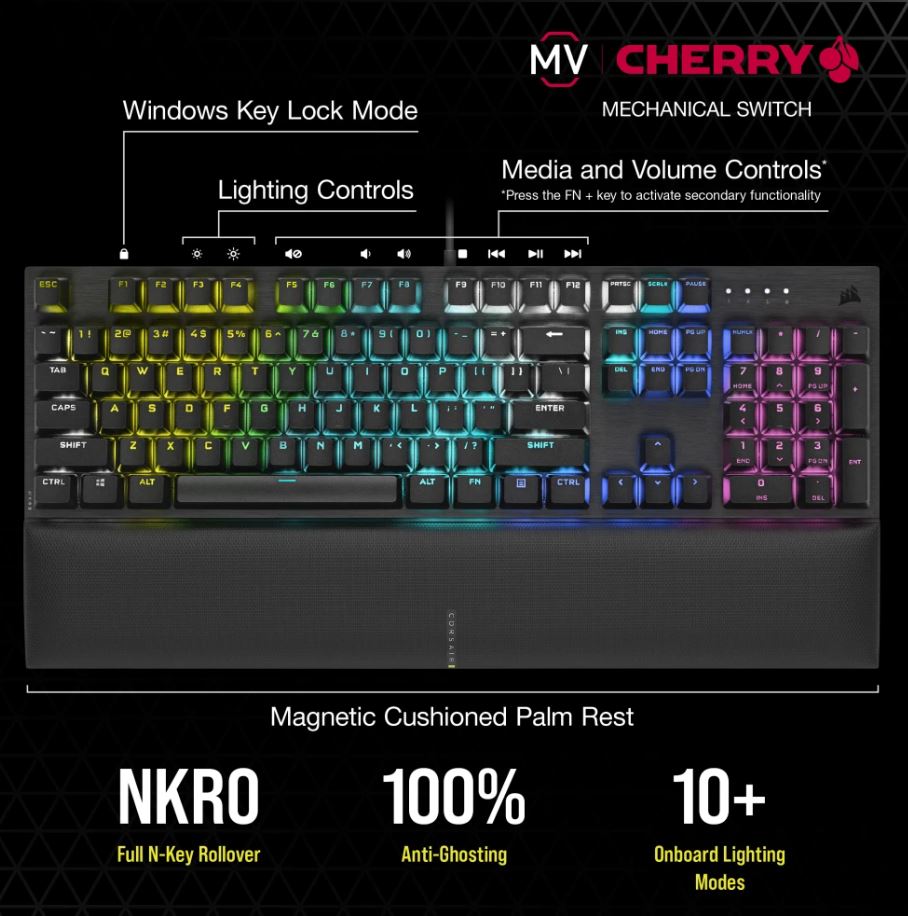 Corsair K60 RGB Pro SE Mechanical Gaming Keyboard