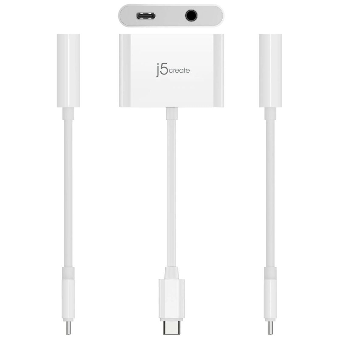 J5Create JCA122 USB-C to 3.5mm Audio Adapter with Power Delivery