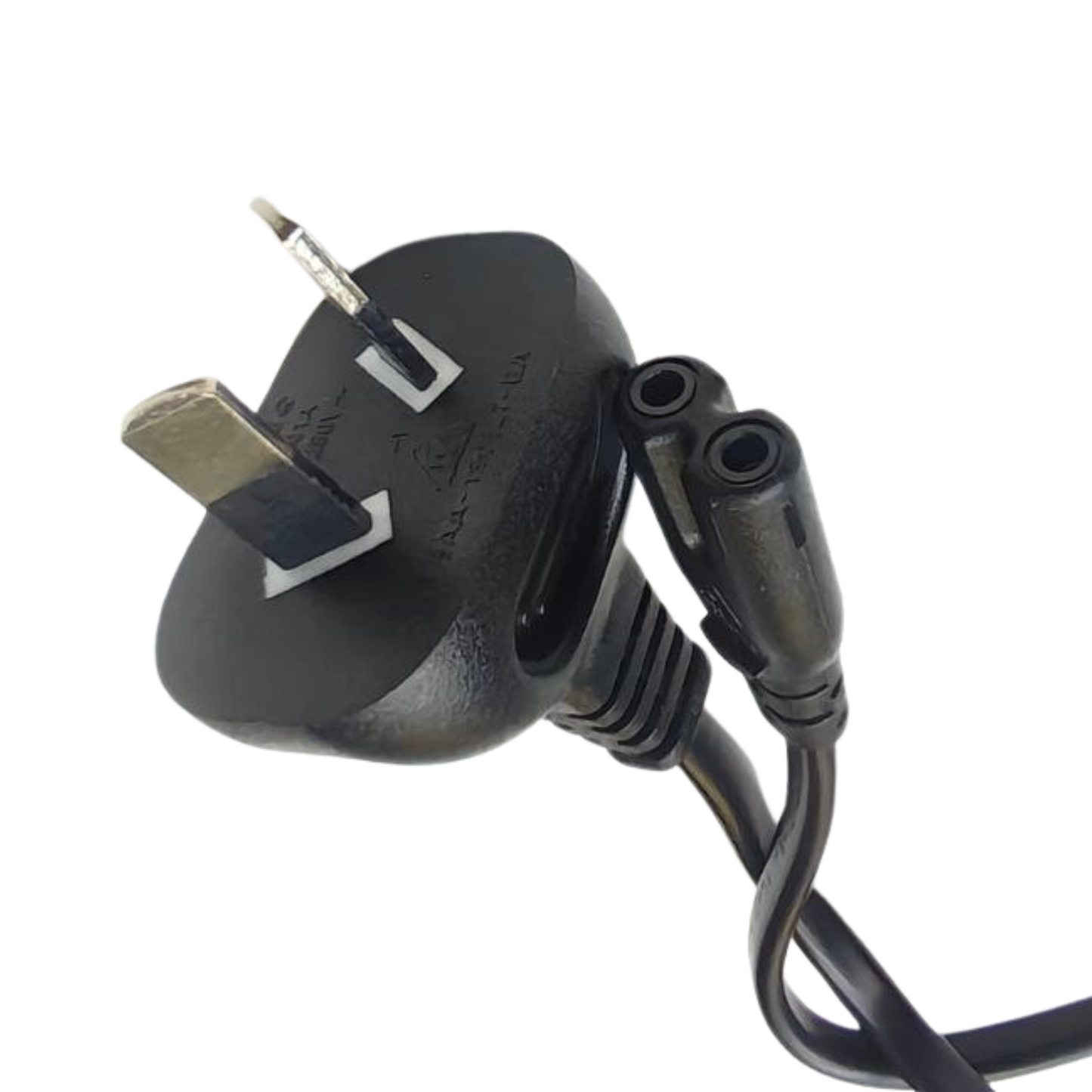 Power Cable Angled 2 Prong China to Figure 8 50cm